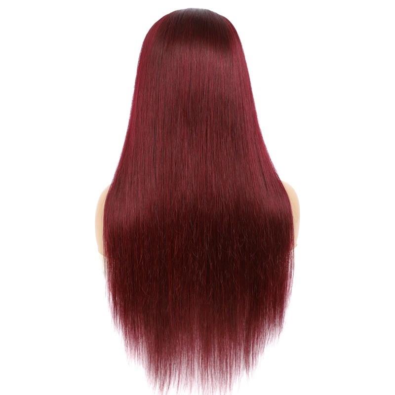 Burgundy Headband Wig