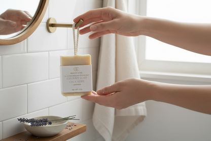 Chunky Soap On A Rope - Oats & Honey