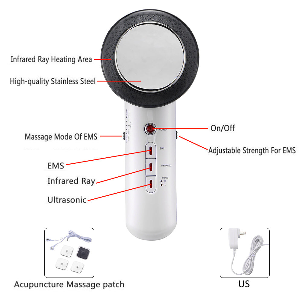 Ultrasound Body and Face Slimming Massager